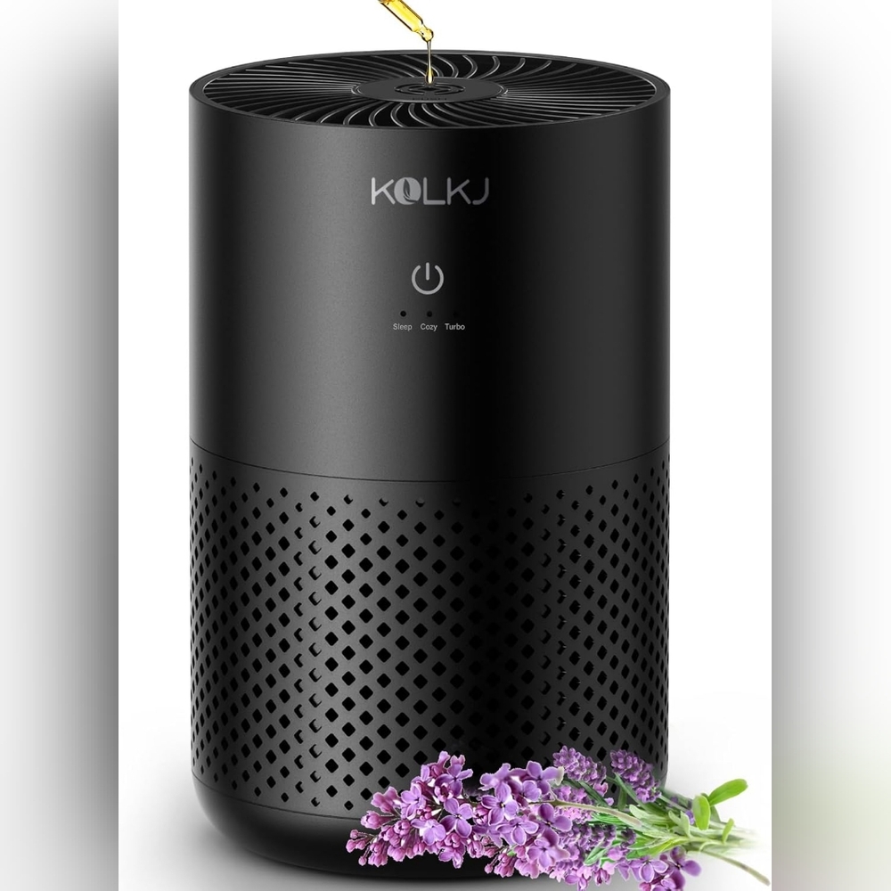 New KQLKJ Air Purifier with Aromatherapy in Black